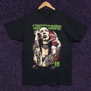 Marilyn Manson Portrait Rock T-shirt size large